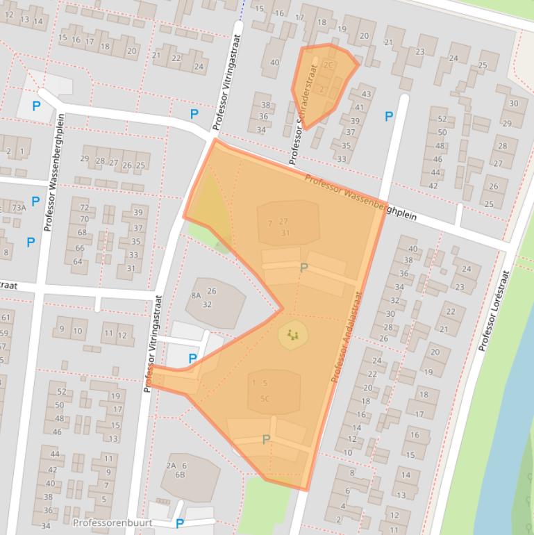 Kaart van postcodegebied 8801DG.