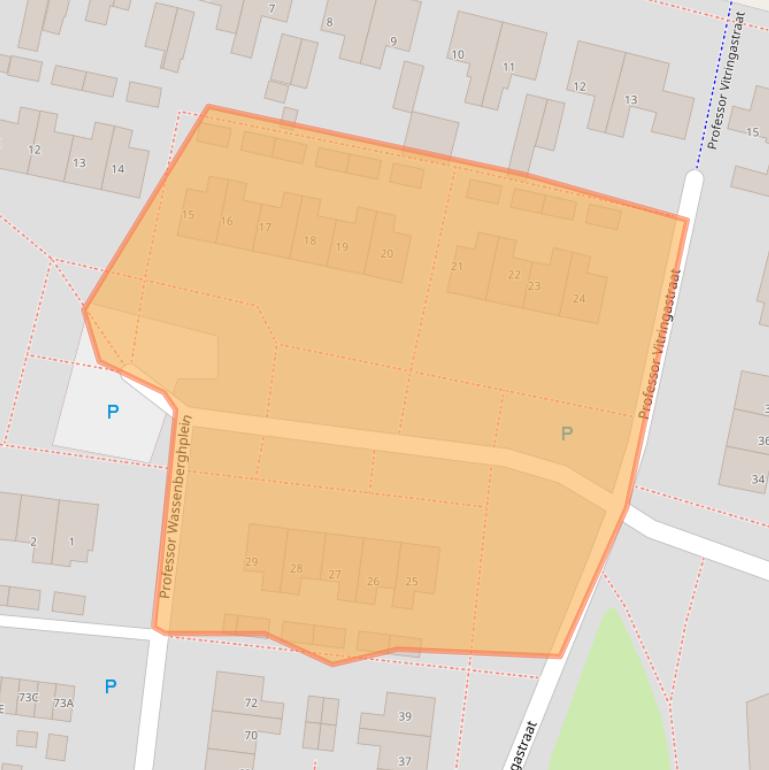 Kaart van postcodegebied 8801DN.