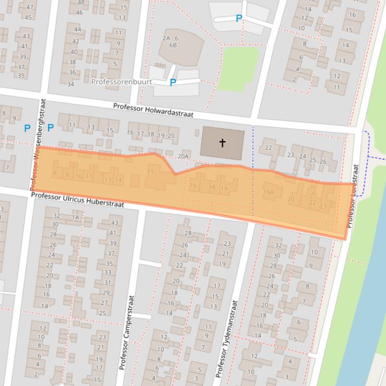 Kaart van postcodegebied 8801EC.