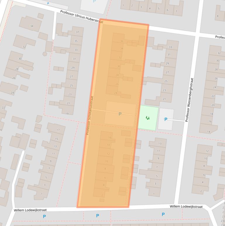 Kaart van postcodegebied 8801EK.