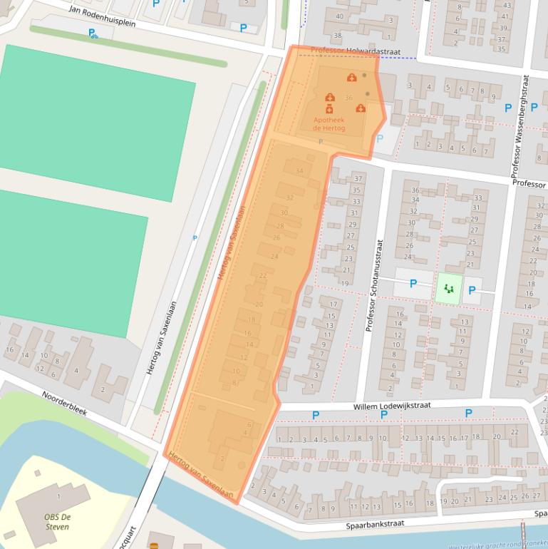 Kaart van postcodegebied 8801ES.