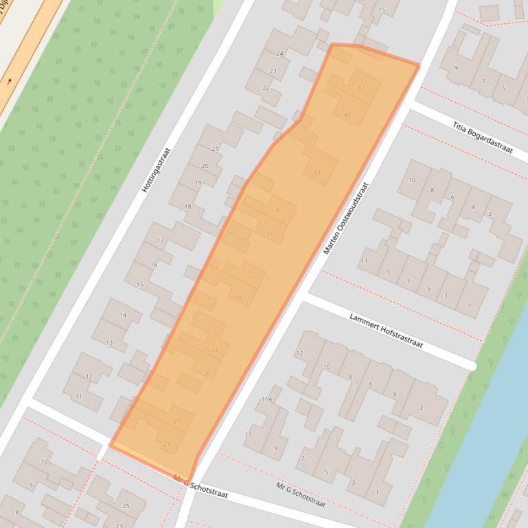 Kaart van postcodegebied 8801GC.