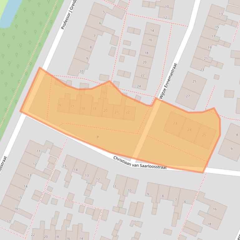 Kaart van postcodegebied 8801GW.