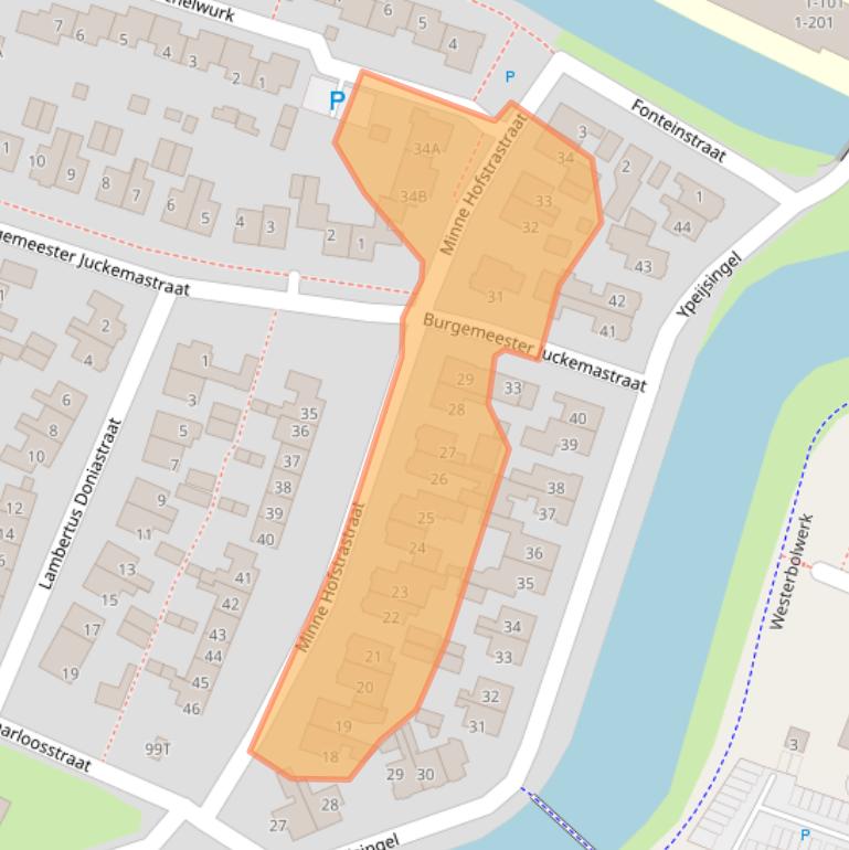 Kaart van postcodegebied 8801HG.