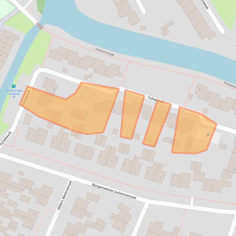 Kaart van postcodegebied 8801HX.