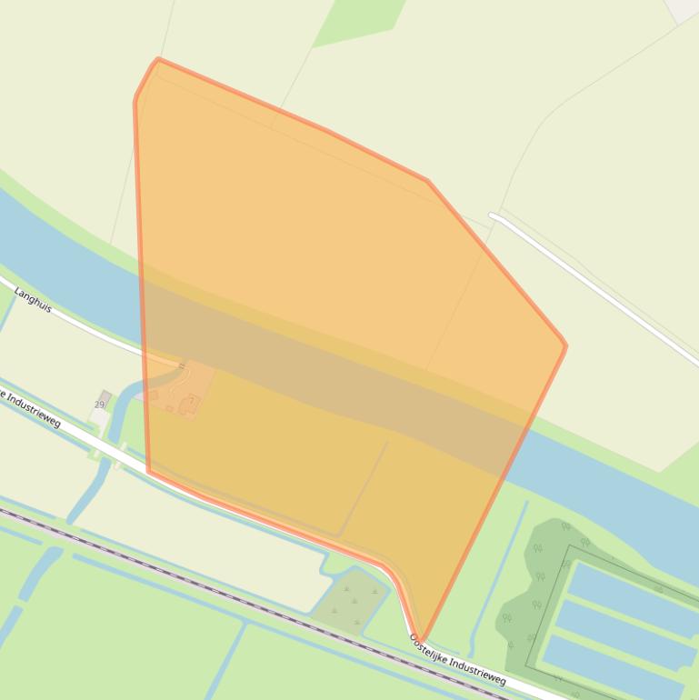 Kaart van postcodegebied 8801JZ.