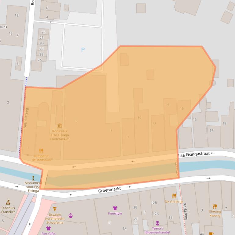 Kaart van postcodegebied 8801KE.