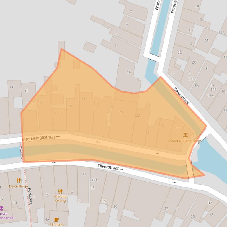 Kaart van postcodegebied 8801KG.