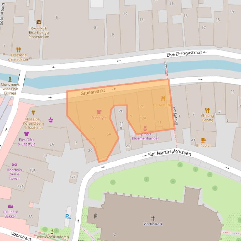 Kaart van postcodegebied 8801KH.