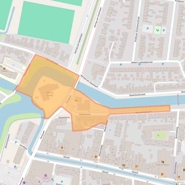 Kaart van postcodegebied 8801KK.