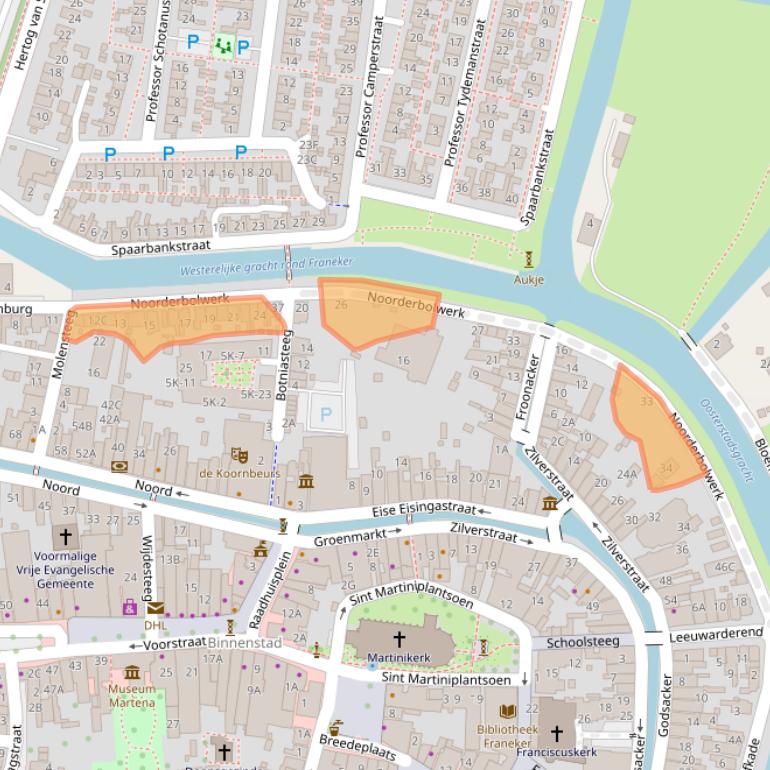 Kaart van postcodegebied 8801KL.