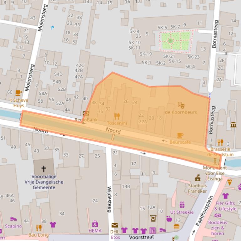 Kaart van postcodegebied 8801KP.