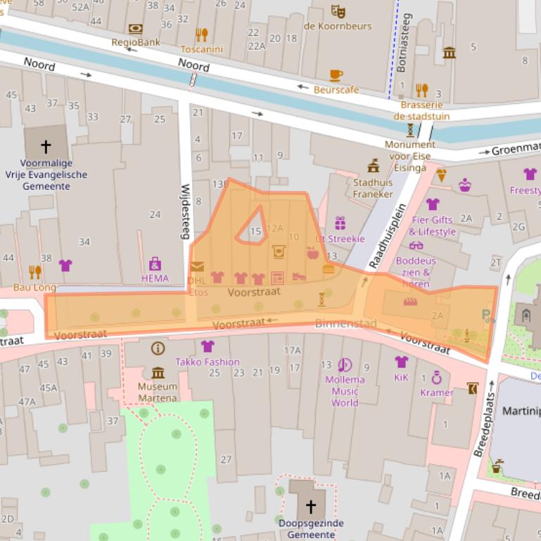 Kaart van postcodegebied 8801LC.