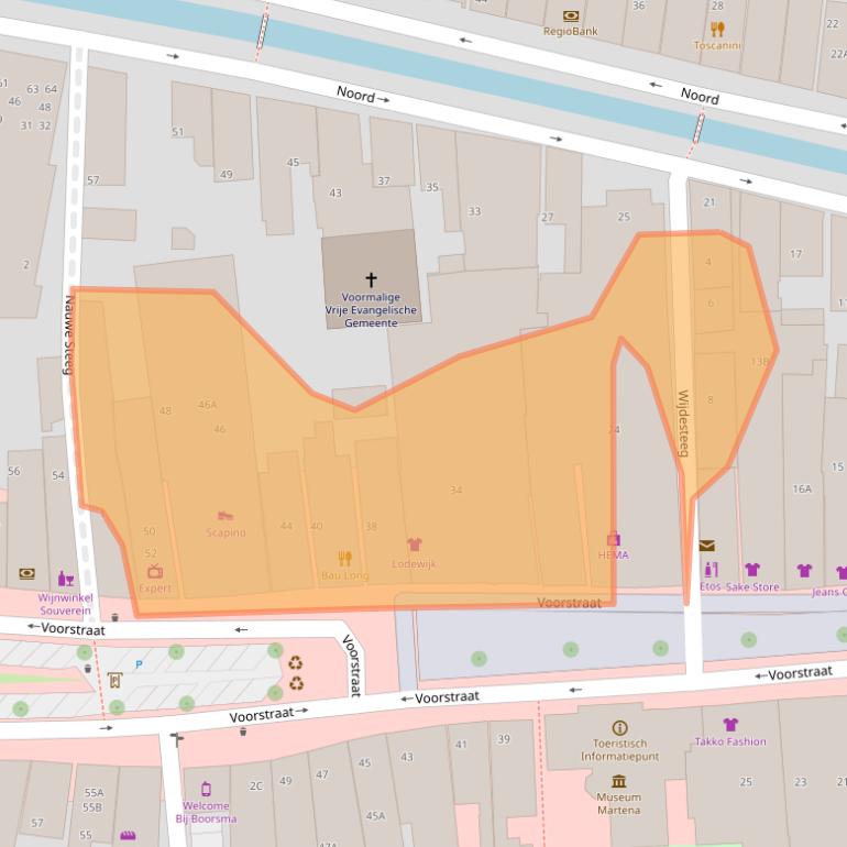 Kaart van postcodegebied 8801LD.