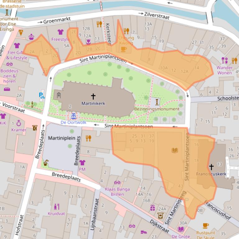 Kaart van postcodegebied 8801LK.