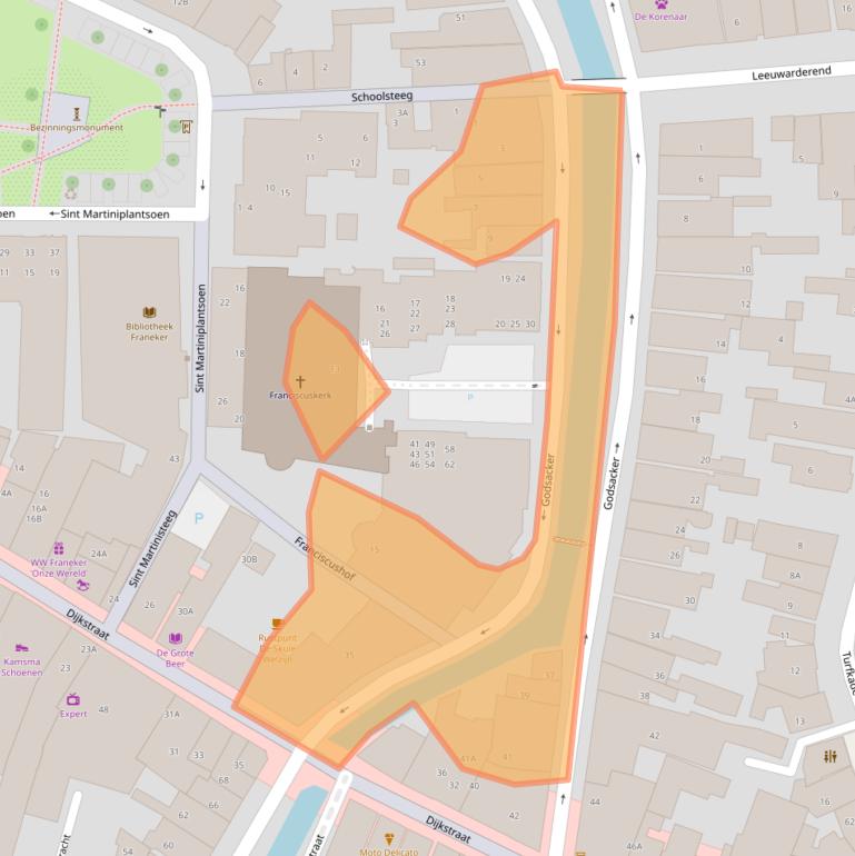 Kaart van postcodegebied 8801LM.