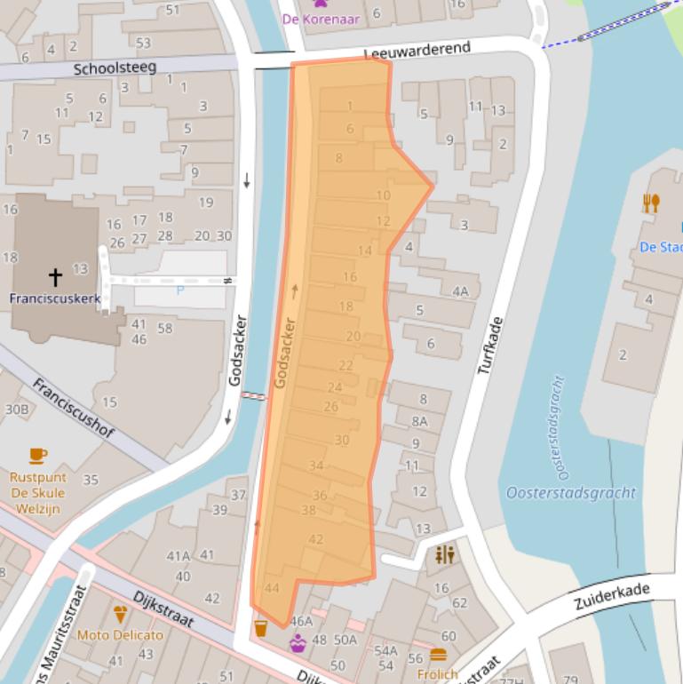 Kaart van postcodegebied 8801LN.