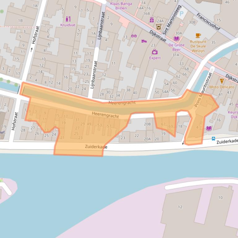 Kaart van postcodegebied 8801MC.