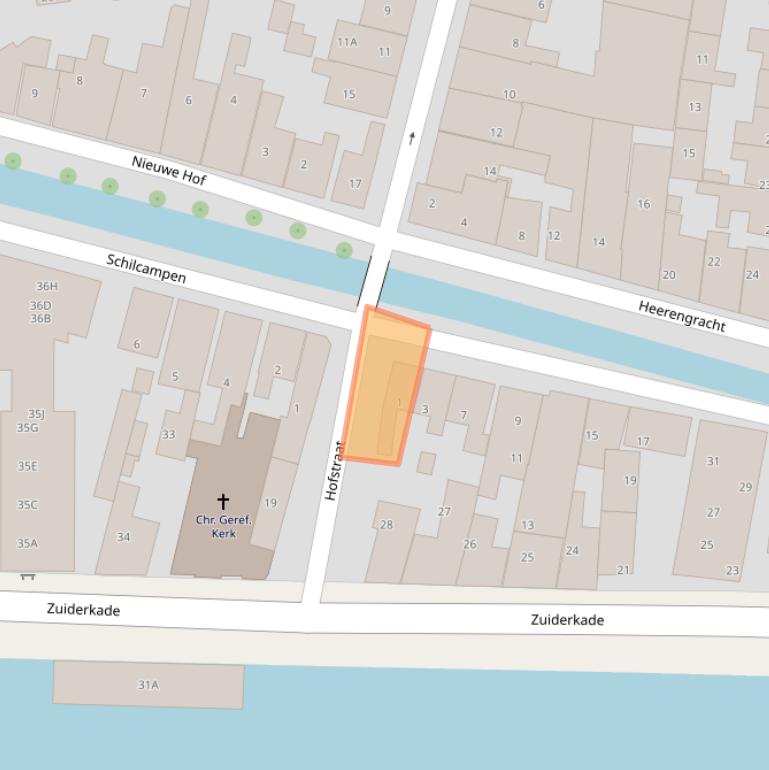 Kaart van postcodegebied 8801MR.