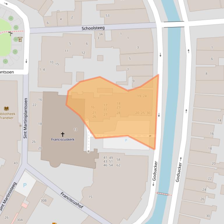 Kaart van postcodegebied 8801MT.