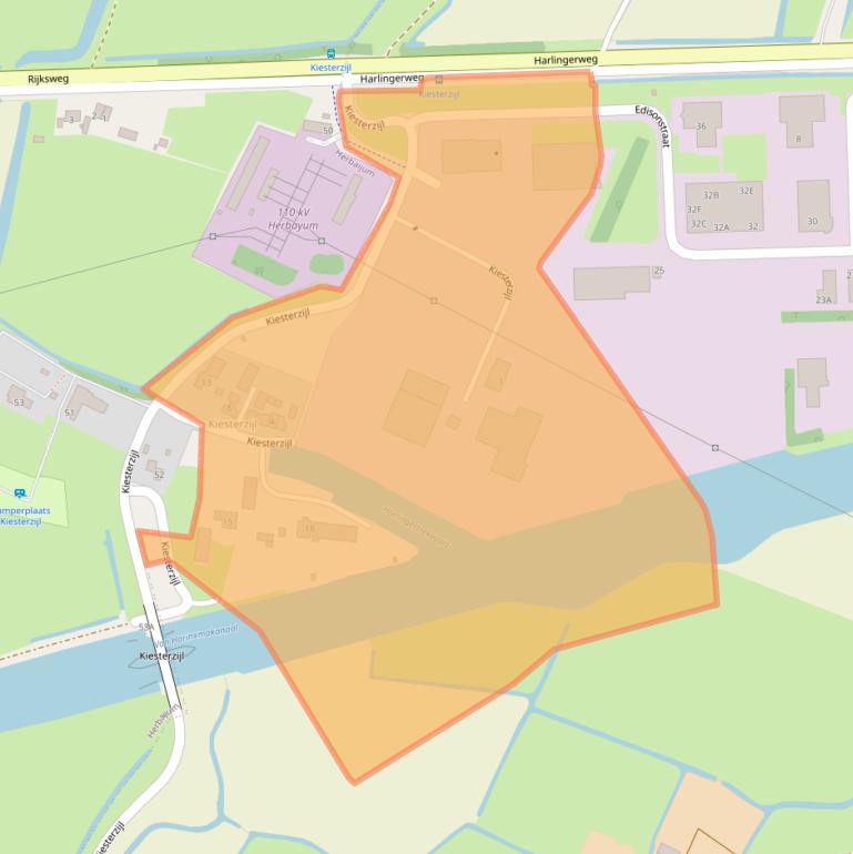 Kaart van postcodegebied 8801PH.