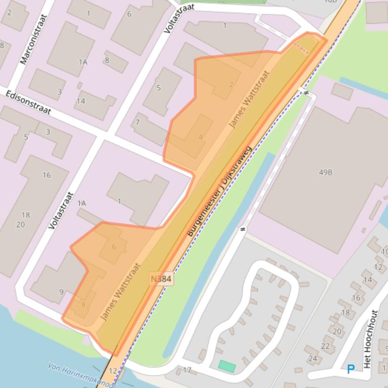 Kaart van postcodegebied 8801PK.