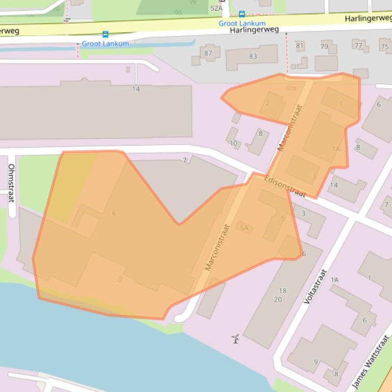 Kaart van postcodegebied 8801PM.