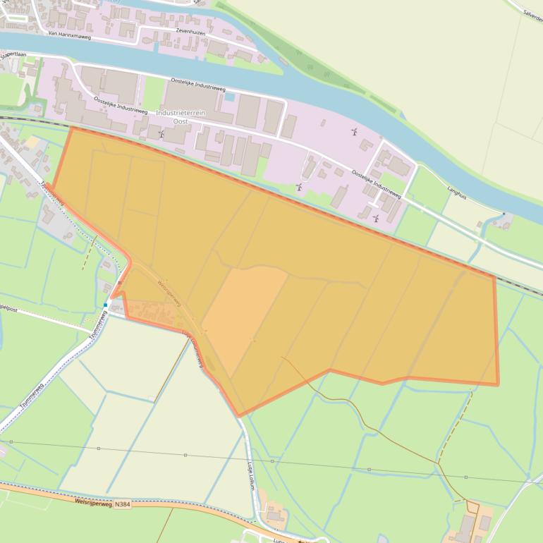 Kaart van postcodegebied 8801PV.