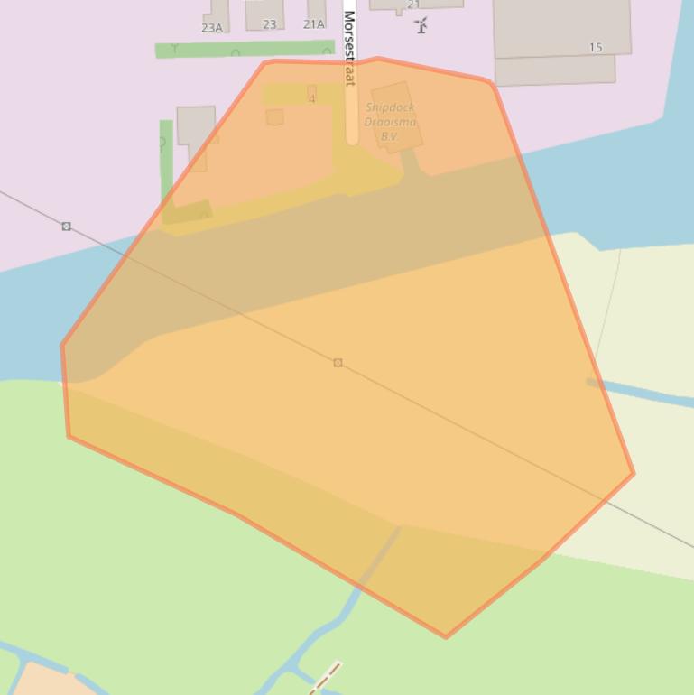 Kaart van postcodegebied 8801PZ.