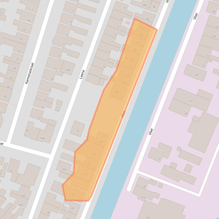 Kaart van postcodegebied 8801VR.