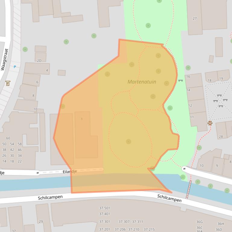 Kaart van postcodegebied 8801ZZ.