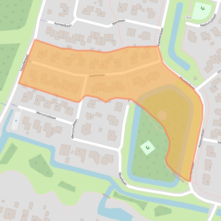 Kaart van postcodegebied 8802BB.