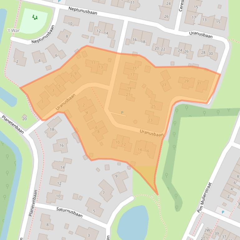 Kaart van postcodegebied 8802BH.