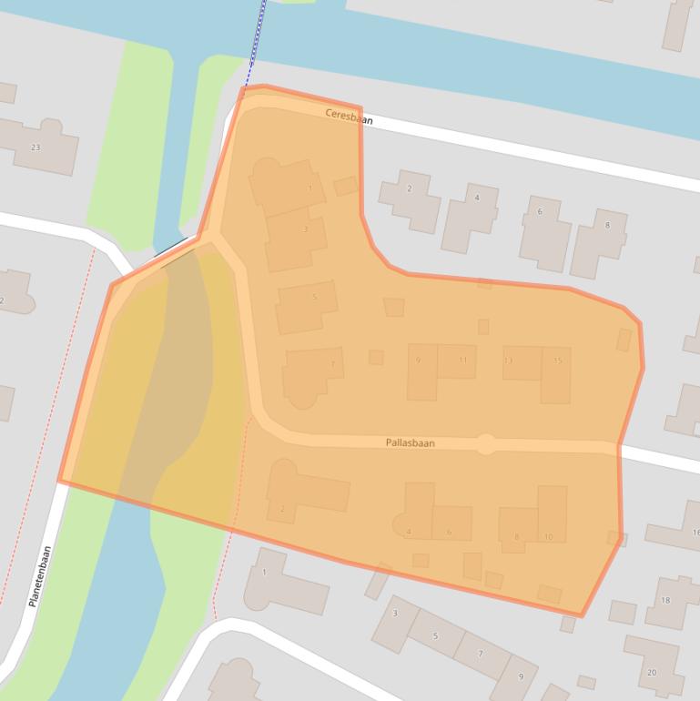 Kaart van postcodegebied 8802BP.