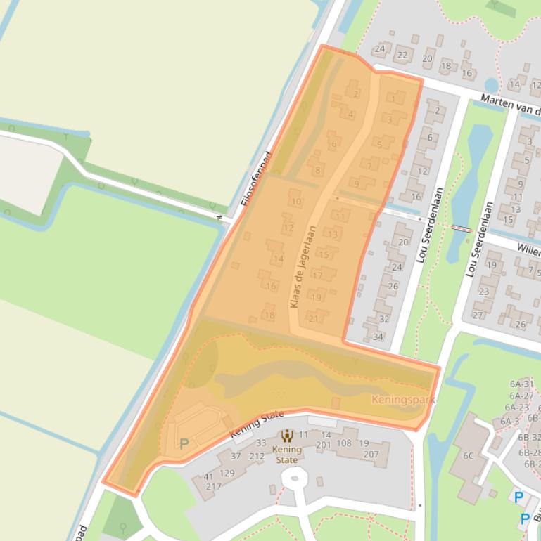 Kaart van postcodegebied 8802BV.