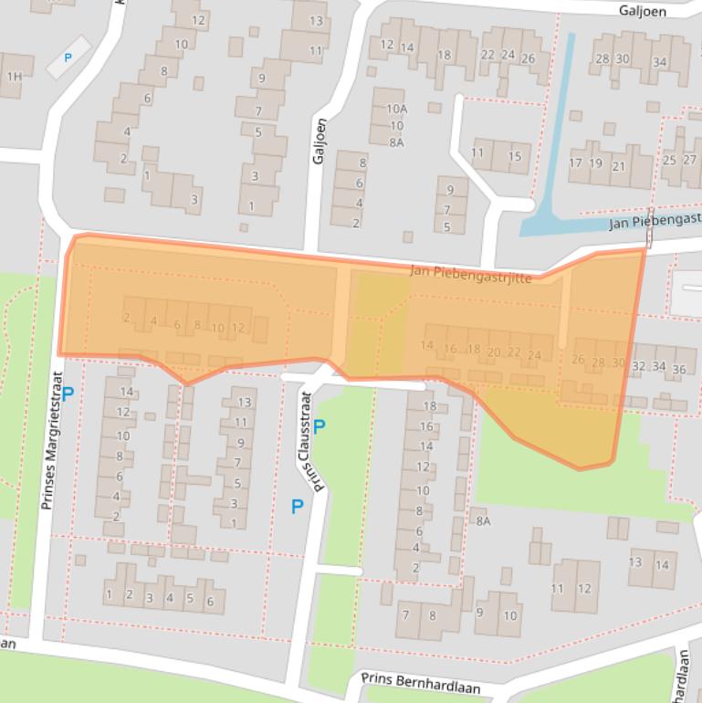 Kaart van postcodegebied 8802CD.
