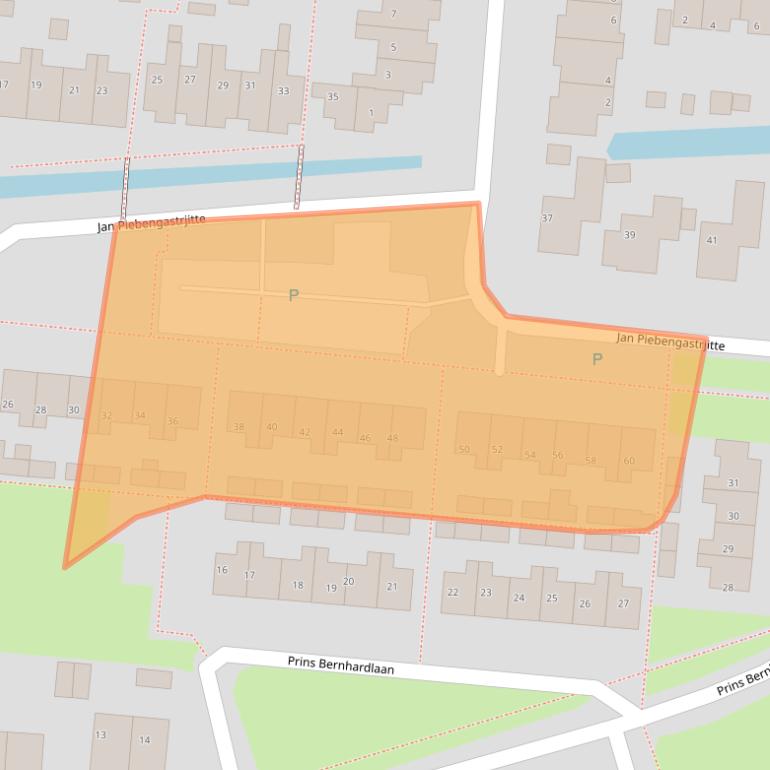 Kaart van postcodegebied 8802CE.