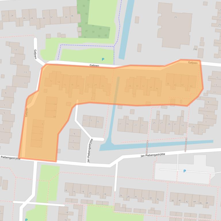 Kaart van postcodegebied 8802NG.