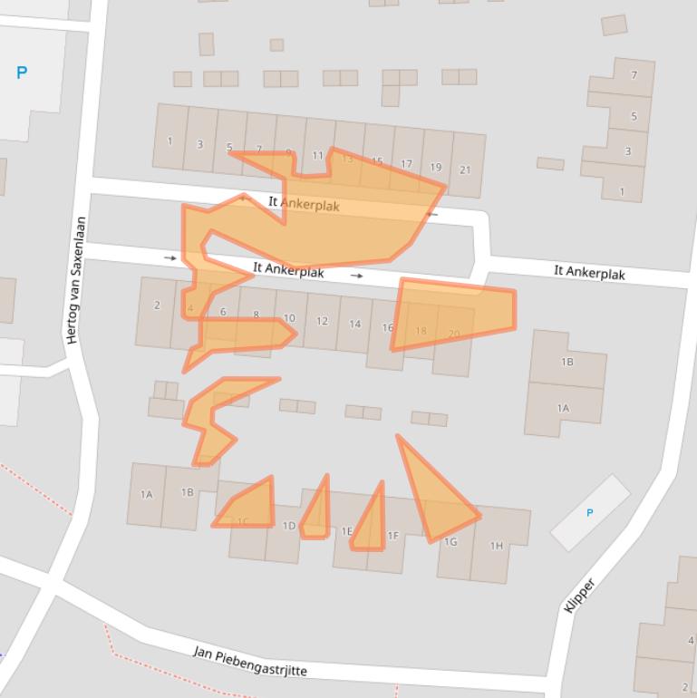 Kaart van postcodegebied 8802NV.