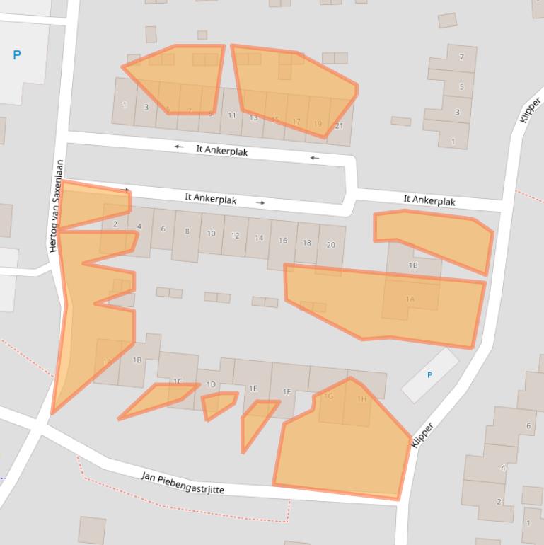 Kaart van postcodegebied 8802NW.