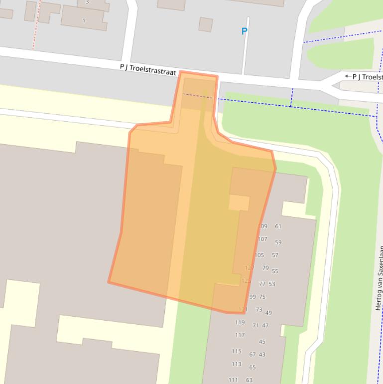 Kaart van postcodegebied 8802PW.