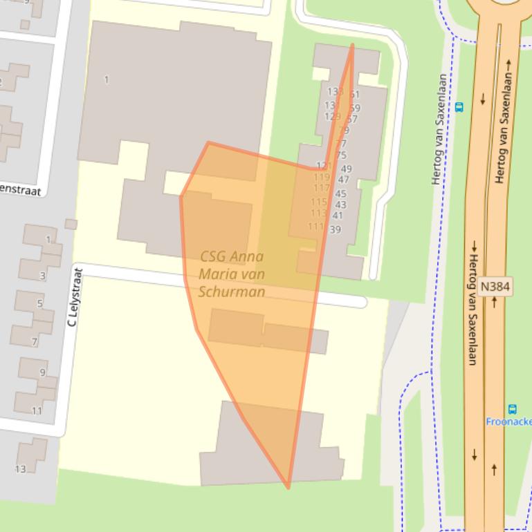 Kaart van postcodegebied 8802PX.