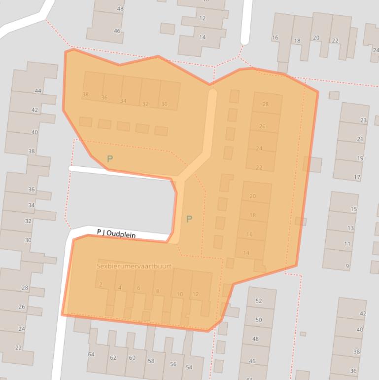Kaart van postcodegebied 8802RK.