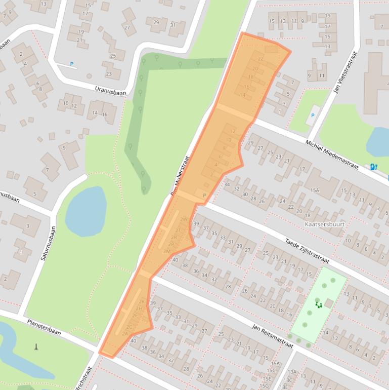 Kaart van postcodegebied 8802TE.