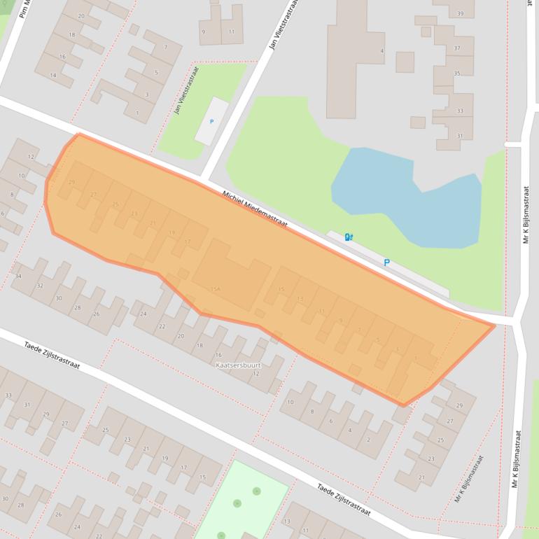 Kaart van postcodegebied 8802TH.