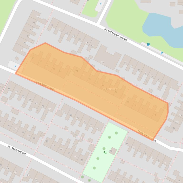 Kaart van postcodegebied 8802TK.