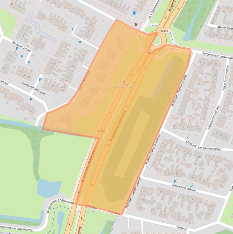 Kaart van postcodegebied 8802VB.
