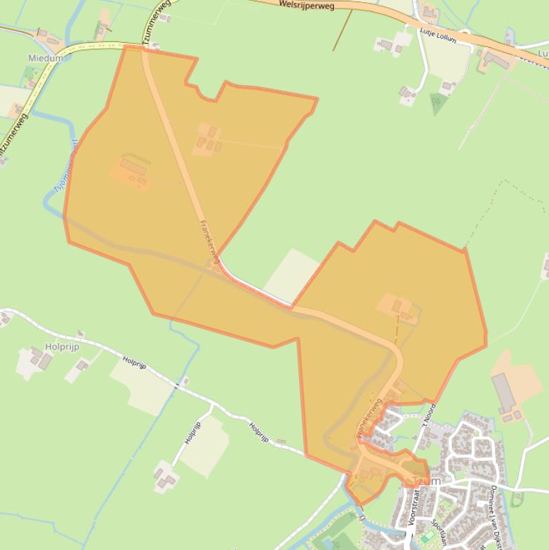 Kaart van postcodegebied 8804NA.