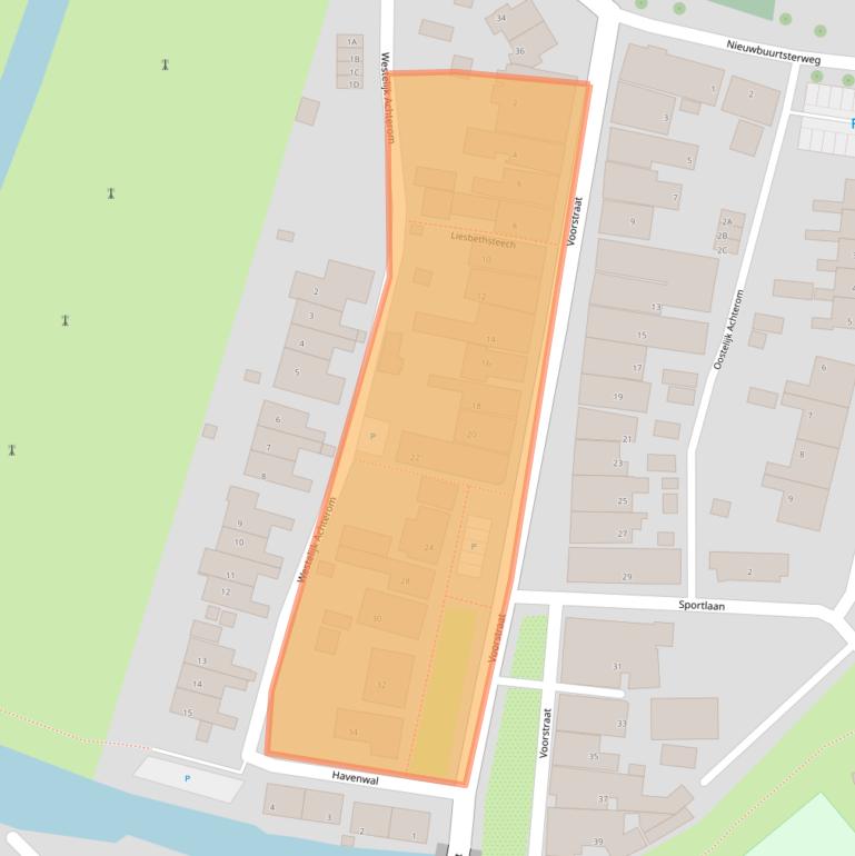 Kaart van postcodegebied 8804NG.