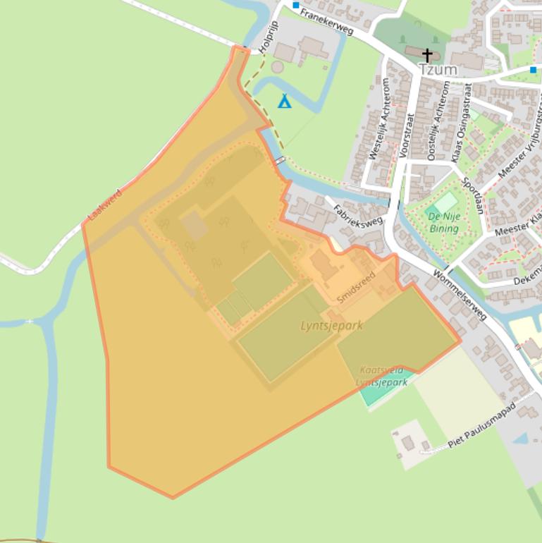 Kaart van postcodegebied 8804NH.